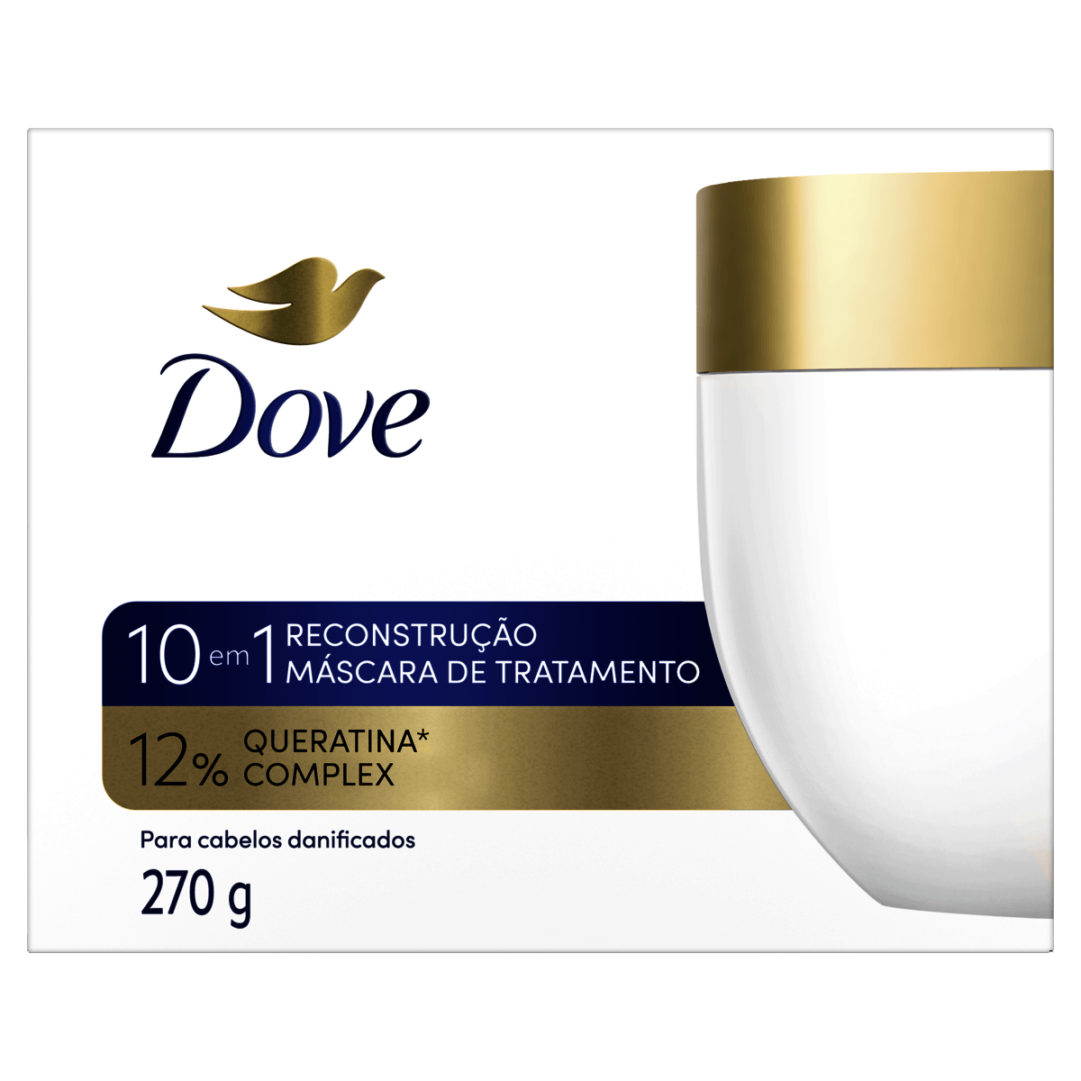 Máscara de Tratamento Dove Reconstrução 10 em 1 Caixa 270g - Preview 1